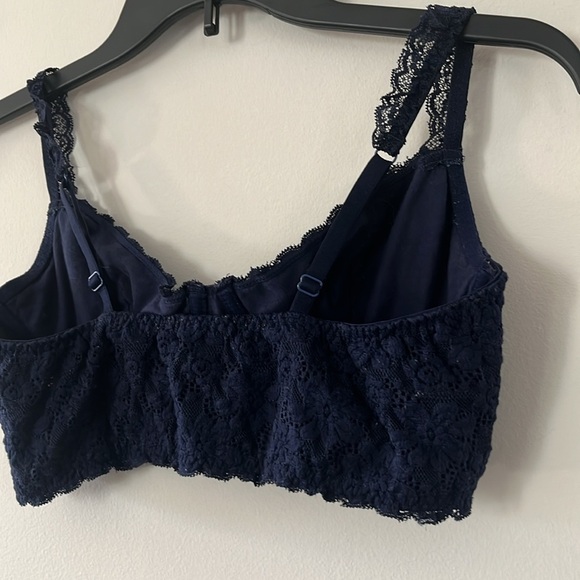 aerie American Eagle Lace Bralette Navy Blue 36C - Picture 8 of 16